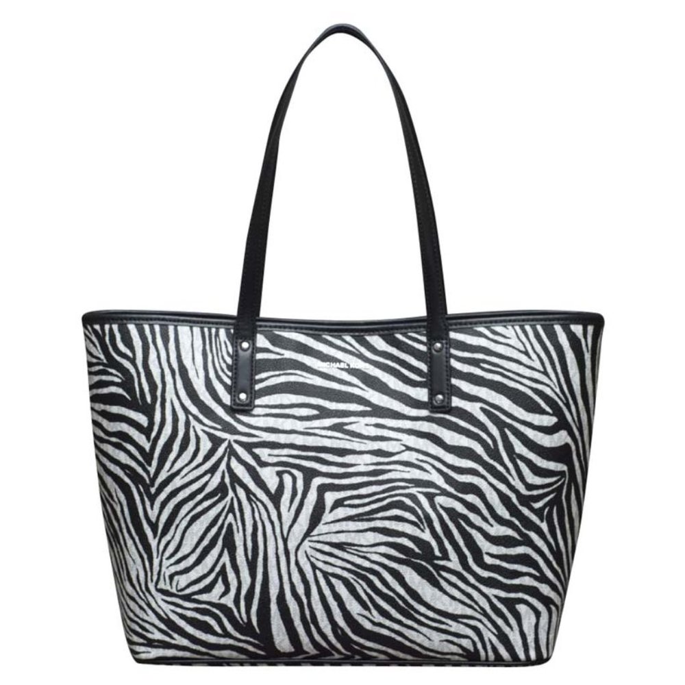 Michael Kors Large Carter Open Tote in Bright White